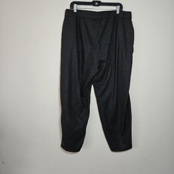 Eileen Fisher Ankle Lantern Pants Wool Flannel Gray Women's Size XL New With Tag - Picture 7 of 8